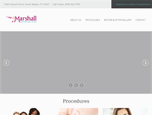 Tablet Screenshot of marshallcosmetique.com